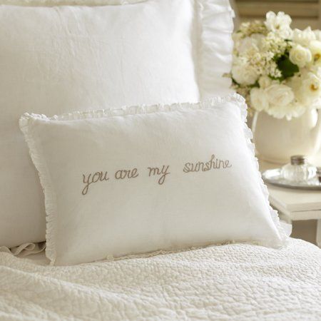 You'll love the You are My Sunshine Linen Boudoir Pillow at Perigold. Enjoy white-glove delivery on large items. Feather Texture, Goose Feather, White Goose, Linen Throw Pillow, Down Pillow, Linen Throw, Down Feather, My Sunshine, Beautiful Bedding