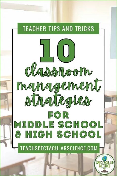 10 Tried And True Classroom Management Strategies For Secondary Teachers Classroom Behavior Management Highschool, Middle School Class Management, Class Expectations Middle School, First Year Teacher Middle School, Classroom Management Middle School Ideas, Classroom Behavior Management Middle School, High School Class Management, Middle School Expectations, High School Classroom Expectations