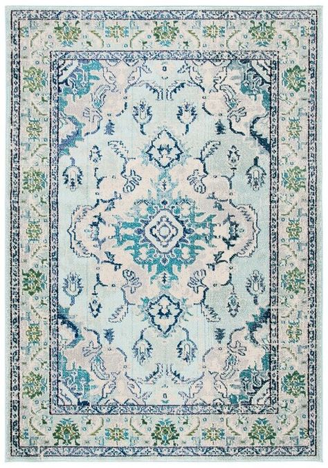 Rug MNC243K - Monaco Area Rugs by Safavieh Safavieh Monaco Rug, Classic Rug, Rug Designs, Bedroom Area Rug, Blue Rooms, Classic Rugs, Green Area Rugs, Ivory Rug, Blue Ivory