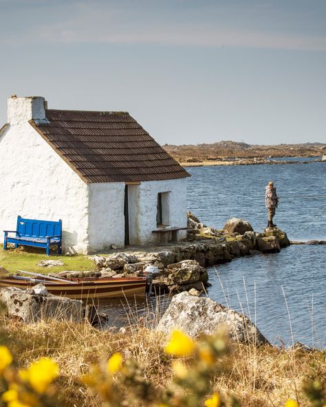 Ireland Houses, Houses In Ireland, Ireland Cottage, Natural Architecture, Irish Cottage, Ireland Landscape, Ireland Homes, Ireland Vacation, Seaside Cottage