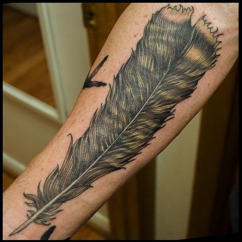 Turkey Feather Tattoo, Turkey Tattoo, Native American Feather Tattoo, Turkey Tattoos, Feather Tattoo For Men, Antler Tattoos, Deer Skull Tattoos, Deer Tattoo Designs, Feather Tattoo Meaning