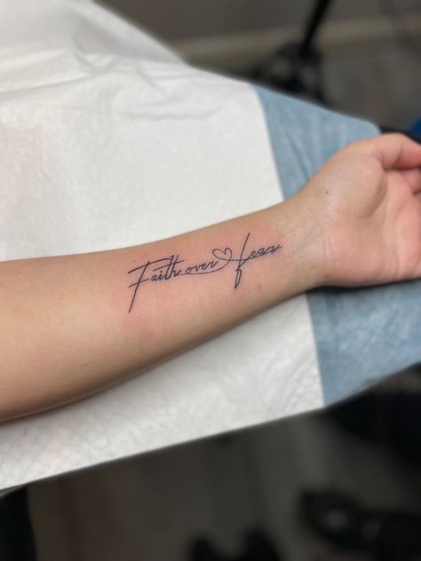 Quotes For Arm Tattoos, Arm Tattoos For Women Sayings, Motivational Arm Tattoos, Cursive Forearm Tattoos For Women, Be Still And Know Tattoo With Flowers, God And Family Tattoo, Forearm Tattoos Writing, Forearm Tattoo Women Words Quotes, Inner Forearm Tattoos For Women Quote