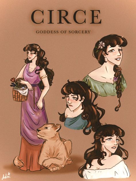 I had trouble imagining what Circe looked like since every fanart depicts her differently, so I drew how I imagined her has I read the book Ancient Greece Mythology, Greece Mythology, Madeline Miller, Greek Mythology Humor, Achilles And Patroclus, Greek Mythology Art, Lore Olympus, Mythology Art, Greek Myths