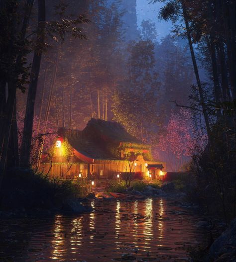 Hideout Aesthetic, Circus Tent, Magical Art, Night Art, Environment Concept Art, Dream Art, Underwater World, Magical Places, Another Day