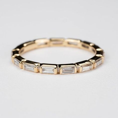 Baguette Wedding Rings, Baguette Band, Baguette Wedding Band, Moissanite Wedding Band, Ringe Gold, Eternity Wedding Band, Moissanite Wedding Bands, Engagement Bands, Eternity Band Diamond