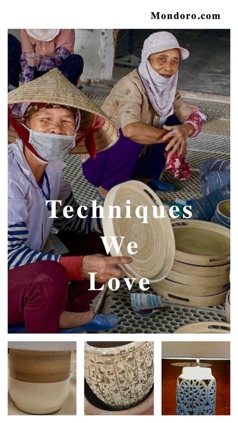 There are many techniques, materials, and finishes that we love in Vietnam but some of our favorite ones are Vietnamese lacquer, mother of pearl, eggshell and faux paper finishes. We also do some unique woven rattan and linen techniques. Both spun bamboo, water hyacinth, and seagrass are some great natural looks. Vietnam also offers some amazing ceramic finishes and techniques. And they have thriving outdoor furniture and accessories products in some interesting finishes and techniques. Vietnamese Home Interior, Ceramic Finishes, Water Hyacinth, Woven Rattan, Home Decor Furniture, Home Décor, Our Love, Mother Of Pearl, Modern Furniture