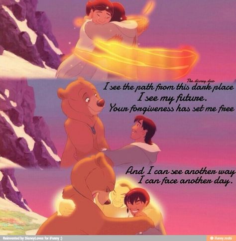 Disney brother bear Brother Bear Fanart, Brother Bear Quotes, Brother Bear Art, Bear Fanart, Disney Brother Bear, Bear Quotes, Disney Quote, Walt Disney Quotes, Disney Characters Wallpaper