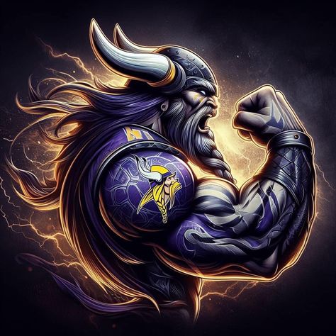 Minnesota Vikings Humor, Minnesota Vikings Tattoo, Viking Football, Minnesota Vikings Wallpaper, Vikings Cheerleaders, Viking Warrior Tattoos, Viking Wallpaper, Vikings Logo, Minnesota Vikings Logo