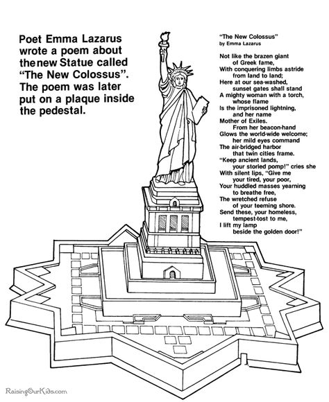 Statue Of Liberty Poem | what is the quote or poem on the statue of liberty statue of liberty ...    I respect God/Jesus, the tax man, the Law, my kids, family and all people, Ms. Carol Ann Roberts 9-10-1958. Statue Of Liberty Book, Patriotic Printables, Picture Comprehension, Patriotic America, Liberty Statue, The New Colossus, American Landmarks, Cc Cycle 3, 5th Grade Social Studies