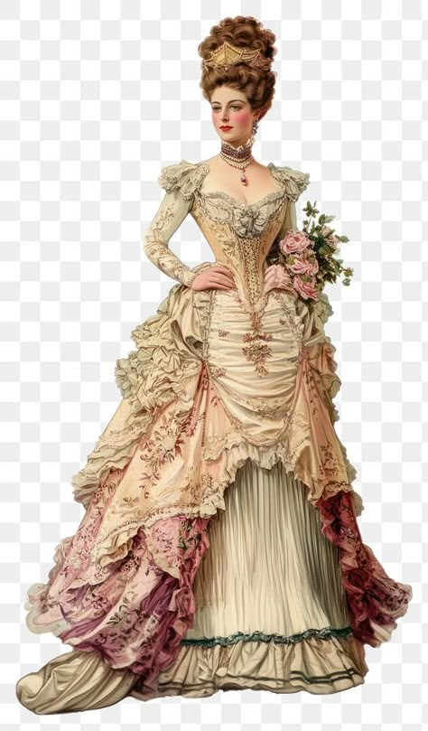 Victorian Queen Aesthetic, Old Victorian Outfits, Victorian Party Dress, Victorian Dress Sketch, Victorian Dresses Aesthetic, Victorian Mannequin, Vintage Victorian Aesthetic, Historical Fashion Illustration, Santa Images