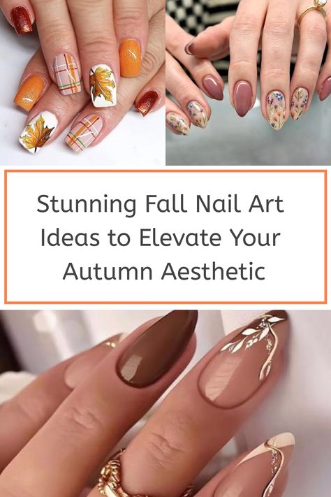 Prepare your nails for the cozy vibes of autumn with these trendy fall nail designs. From warm earth tones to vibrant hues, explore the latest fall nail colors and get inspired by chic fall nail ideas for 2024. Elevate your look with intricate fall nail art or keep it minimalistic for a classic touch. Embrace the beauty of the season with stunning autumn nails that complement your fall wardrobe perfectly. Stay ahead of the trends and show off your fabulous fall nails this season! Nail Art 2024 Trends Fall, Fall Nail Art 2024, Autumn Nail Designs 2024, Pumpkin Nail Designs, Fall Nail Art Ideas, Festive Nail Designs, Latest Nail Designs, Elegant Nail Art, Fall Nail Trends