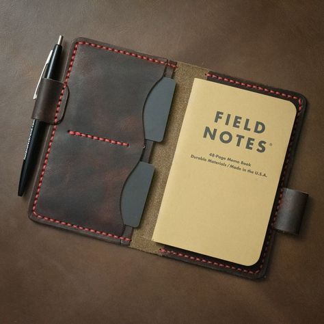 Field Notes Leather Cover, Field Notes Journal, Leather Knife Sheath Pattern, Backpack Project, Makers Studio, Field Notes Cover, Warrior Poet, Saddleback Leather, Notes Cover