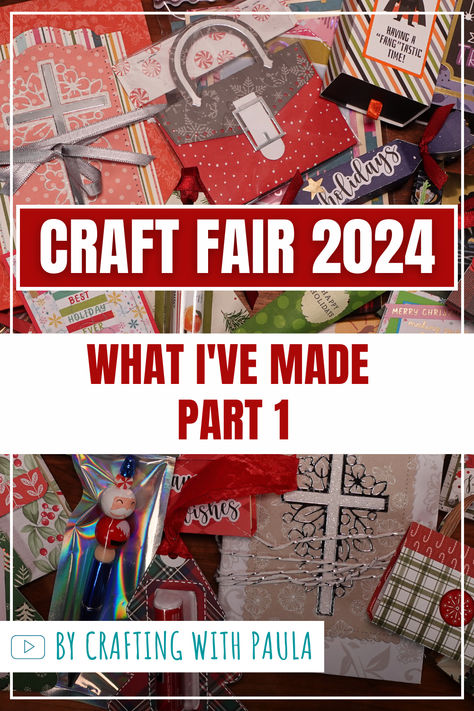 In this video, I will show you some of the products I’ve created for my next craft fair. Christmas Craft Shows Best Sellers, Selling Cards At Craft Fairs, First Craft Show Tips, Christmas Market Stall Ideas, Stampin Up Craft Fair Ideas, Things To Sell At A Craft Fair, Christmas Craft Show Display, Christmas Craft Fair Displays, Craft Fair Ideas