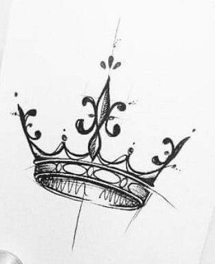 King Queen Tattoo, Couple Tattoos Unique Meaningful, Crown Drawing, Couple Tattoos Unique, Crown Tattoo Design, Kunst Tattoos, Queen Tattoo, Crown Tattoo, Baby Tattoos