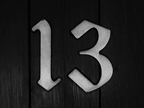 Numeros Tattoo, 13 Tattoo Number Ideas, Xiii Tattoo, 13 Tattoo Meaning, 13 Tattoo Designs, Number 3 Tattoo, Mean Tattoo, Number 13 Tattoos, 70 Number