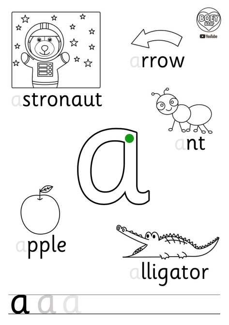 FREE printables for preschoolers, reception, EYFS, homeschool and kindergarten. Phonics letter sounds worksheet for the Letter A. Includes a Montessori finger tracing guide in the centre to help your child correctly form the letter "a". #phonics #phonicsprintables #phonicsworksheets #montessoriactivities #montessoriprintables #preschool #homeschool #lettersounds Phonics A Activities, Worksheet Phonics For Preschool, Letter A For Kindergarten, Letter Sound Worksheets Free, Phonics Preschool Free Printable, A For Worksheet, Phonics Activities Letter A, Sound A Worksheets For Preschool, Abc Sounds Free Printable