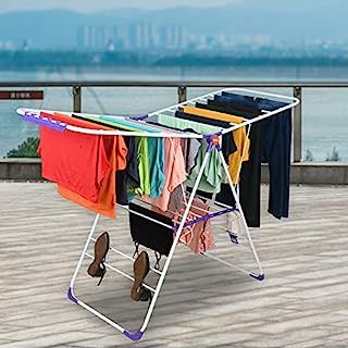 LiMETRO STEEL Stainless Steel Foldable Cloth Dryer Stand Double Rack Cloth Stands for Drying Clothes Steel (Cross) : Amazon.in: Home & Kitchen Cloth Dryer Stand, Cloth Drying Stand, Cloth Dryer, Cloth Stand, Drying Stand, Clothing Rack Display, Dryer Stand, Clothes Stand, Clothes Drying