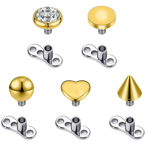 Back Dermal Piercing, Face Dermal, Dermal Jewelry, Dermal Piercing Jewelry, Skin Piercing, Dermal Anchor, Cleaning Your Ears, Piercing Kit, Dermal Piercing