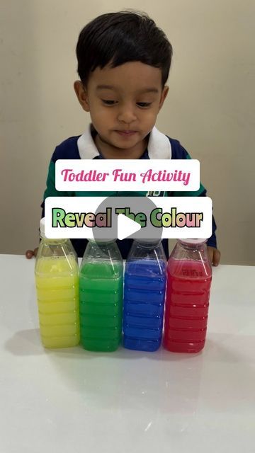 Prabha Mekala on Instagram: "Toddler Activity - Reveal the Colour 🌈  Follow @munchkins_mumma for more Toddler activity ideas   #learncolors #children #education #colornames #colors #educational #kidslearning #watercolorsmix #color #learning #diy #art  #kidsactivities  [ Preschool activities, toddler activities, toddler play ideas, colour activities, toddler activity ideas]#" Intellectual Activities For Preschoolers, Colors Math Activities Preschool, Nursery Children Activities, Activities On Colours For Preschoolers, Colour Activity Preschool, Color Games For Kids Activities, Math Activity For Toddlers, Activity For Toddlers Daycare, Turn Taking Activities Toddlers