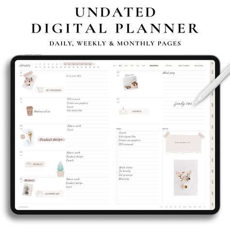 Digital Planner, Undated Planner, GoodNotes Planner, Weekly Planner, Daily Planner, Monthly Plann... collegeplanner #studentplannerprintable #2024freedigitalplanner #bookplanner. Planner Horizontal Layout, Wellness Tracker, Medication Tracker, Monthly Planner Template, Undated Digital Planner, Undated Planner, Goodnotes Planner, Routine Planner, Planner Monthly