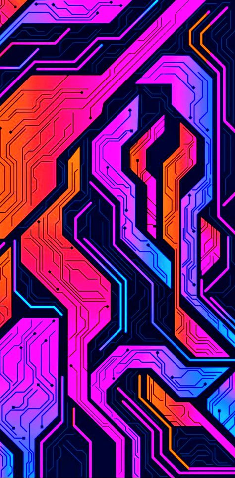 Computer Wallpaper Hd, Cyberpunk Design, Look Wallpaper, Iphone Wallpaper Stills, Geometric Shapes Art, Arte 8 Bits, Hipster Wallpaper, Technology Wallpaper, Seni 3d