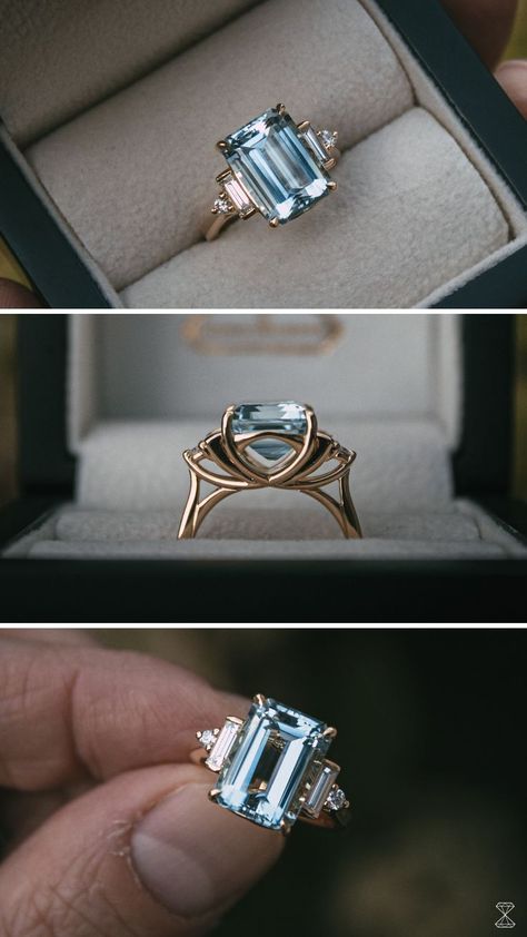 Old Gold Jewelry Indian, Old Gold Jewelry, Inexpensive Jewelry, Cute Engagement Rings, Future Engagement Rings, Aquamarine Engagement Ring, Dream Engagement Rings, Aquamarine Jewelry, Jewelry Indian