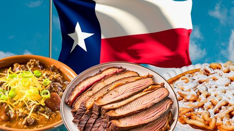 Texas State Fair Food, Texas Foods, King Ranch Casserole, Texas Recipes, Texas Brisket, State Fair Food, Texas Chili, Texas State Fair, Chicken Paprikash