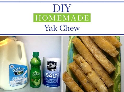 DIY Homemade Yak Chew - Dog Treats Homemade, Pet Treats Recipes, Dog Treats Homemade Easy, Easy Dog Treat Recipes, Easy Dog Treats, Healthy Dog Treats Homemade, Dog Treats Homemade Recipes, Diy Dog Treats, Pet Ideas