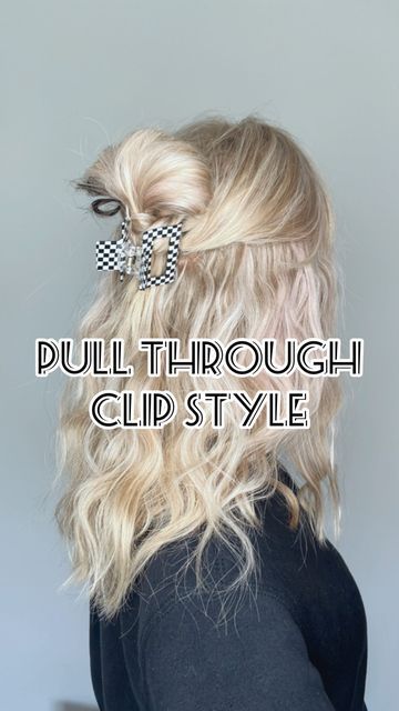 ☆ 𝑴𝐚𝐧𝐝𝗶𝙚 ☆ on Instagram: "I saw this fun claw clip hairstyle on long hair and decided to try on my medium length hair. It was just the right length! 💫 SAVE, TRY & FOLLOW me for more! ✨ Hair tutorial, clip style, medium length hair, claw clips, claw clip hairstyle, easy hairstyle, simple hairstyle, cute hairstyle, thick hair #hairreel #hairreels #mediumlengthhair #blondehairstyles #clawclips #clawcliphairstyle #easyhairstyles #simplehairstyles #cutehairstyles" Hairstyle Thick Hair, Clip Hairstyles Medium Hair, Style Medium Length Hair, Interview Hairstyles, Hairstyle Simple, Claw Clip Hairstyle, Hairstyle Cute, Clip Hairstyle, Hairstyle Easy