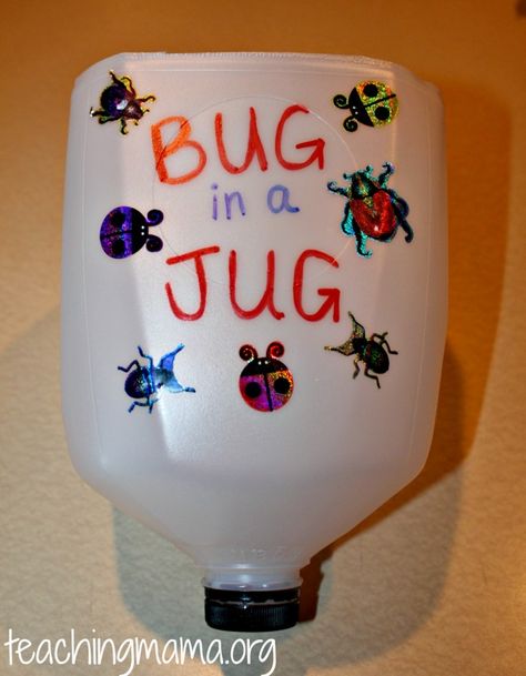 Bug in a Jug Bugs Lesson Plans For Toddlers, Bug Science Preschool, Preschool Bug Theme, Preschool Bugs, Camping Theme Preschool, Bug Activities, Insects Preschool, Bugs Preschool, Insect Activities