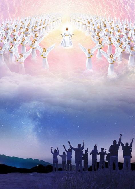 You Are The 144,000 Angelic Beings of Light Angels In The Sky, Gods Kingdom, Jesus Christ Painting, Bible Pictures, Pictures Of Jesus Christ, Ayat Alkitab, Bride Of Christ, Jesus Is Coming, Jesus Christ Images