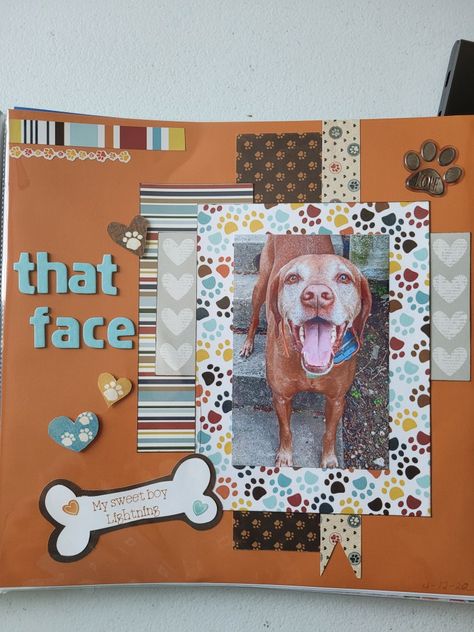 Scrapbooking Dogs Ideas, Dog Scrapbook Pages, Pet Scrapbook Ideas, Dog Scrapbook Ideas, Dog Scrapbook Layouts, Picture Layout, Pet Scrapbook Layouts, Scrapbook Examples, Scrapbook Planning