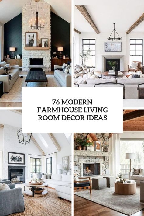 modern farmhouse living room decor ideas Modern Farmhouse Den Ideas, Modern Farmhouse Living Room Decor Ideas, Modern Farmhouse Great Room, Modern Farmhouse Living Room Joanna Gaines, Small Modern Farmhouse Living Room, Contemporary Farmhouse Living Room, Farmhouse Transitional Living Room, Country Chic Living Room, Farmhouse Living Room Designs