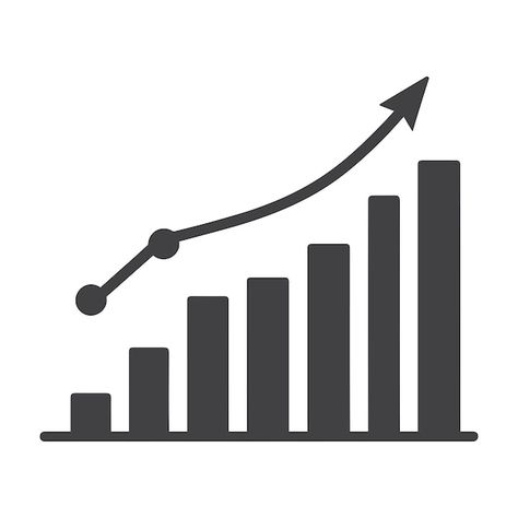 Vector growing profit icon vector and in... | Premium Vector #Freepik #vector #stock #growth #economic #increase Economic Growth Illustration, Vector Stock, Vector Design, Premium Vector, Graphic Resources, Design