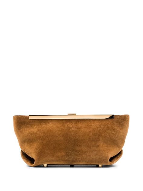 Khaite Aimee Suede Envelope Clutch Bag - Farfetch Designer Clutch Bags, Envelope Clutch Bag, Suede Tops, Clutches For Women, Designer Clutch, Ladies Clutch, Envelope Clutch, Online Shopping For Women, Clutch Bags