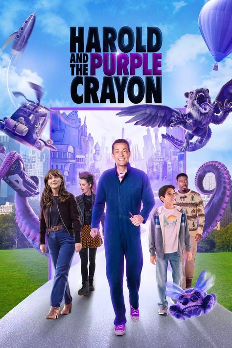 Harold and the Purple Crayon Harold And The Purple Crayon, Bible Songs For Kids, Sony Pictures Animation, Jemaine Clement, Purple Crayon, Bible Songs, Zachary Levi, Fantasy Films, Zooey Deschanel