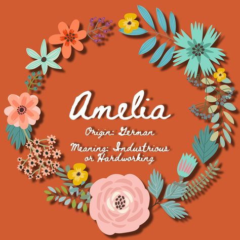 Amelia baby name Amelia Name, Baby Name, Girl Names, Baby Names