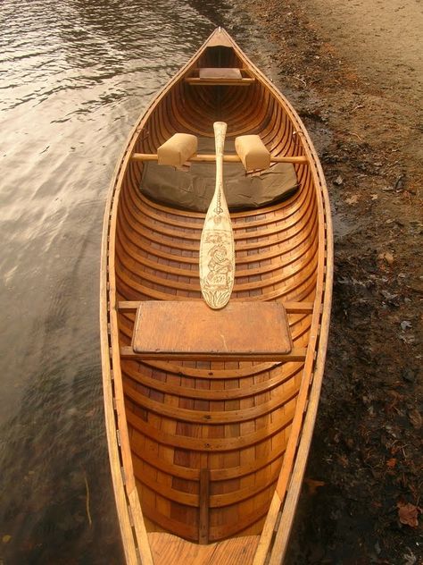 Cedar Strip Canoe, Canoe Accessories, Canadian Woodworking, Wood Canoe, On Golden Pond, Canoe Building, Canoe Camping, Indian Creek, Canoe Paddle