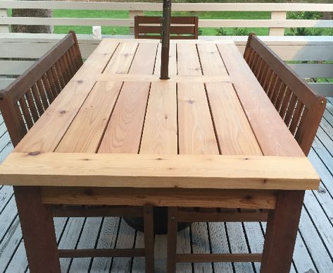 Cedar Patio Table, Cedar Outdoor Table, Cedar Table Top, Farmhouse Patio Table, Outdoor Table Diy, Wooden Patio Table, Wood Outdoor Table, Outdoor Dining Table Diy, Outdoor Table Plans