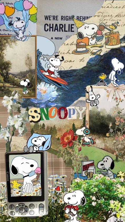 Snoopy Collage Wallpaper, Snoppy Wallpapers Ipad, Cute Wallpapers Snoopy, Snoopy Apple Watch Face, Snoopy Wallpaper Ipad, Snoopy Aesthetic Wallpaper, Snoopy Wallpaper Aesthetic, Cute Snoopy Wallpaper, Snoopy Collage