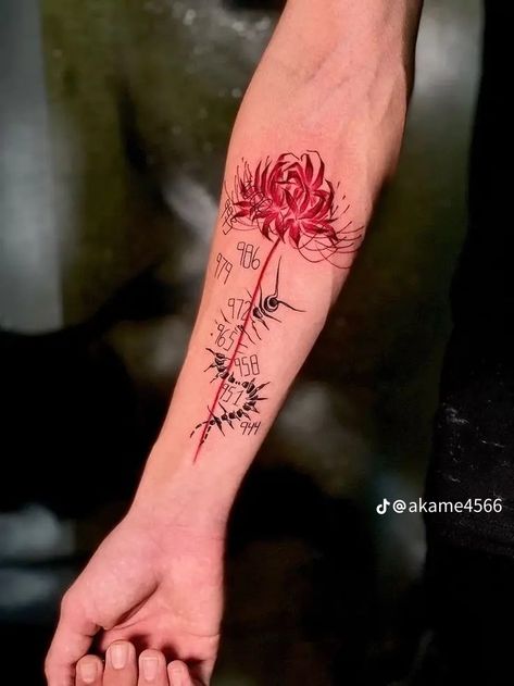 Red And Black Tattoo Sleeve, Black Tattoo Sleeve, Red And Black Tattoo, Tokyo Ghoul Tattoo, Black Tattoo, Sleeve Men, Black Ink Tattoos, Tattoo Sleeve Men, Tattoo Sleeve