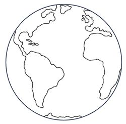 Program Topics - Earth Voice Programs Earth Clipart Black And White, Earth Sketch Simple, Earth Map Drawing, Earth Drawing Simple, Earth Black And White, Earth Art Drawing, Den Zeme, Earth Sketch, Map Monde