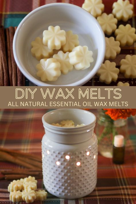 Homemade wax melts are easy to make and make great gifts! In this blog post, you will learn how to make melts with natural essential oils. Wax Melts With Essential Oils, Coconut Oil Wax Melts, Diy Soy Wax Melts With Essential Oils, Diy Beeswax Melts, Non Toxic Wax Melts Diy, Diy Scentsy Wax Melts, Candle Fragrance Recipes Wax Melts, Diy Wax Melts Essential Oils, Diy Wax Warmer Scents