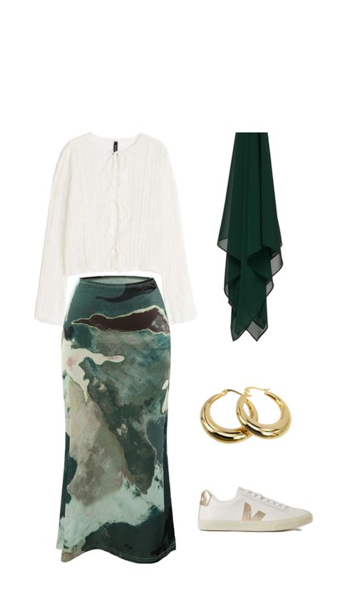 hijabi outfit inspiration, green , sneakers , marble skirt , tie up top , hijabi fashion Hijabi Outfit Inspiration, Marble Skirt, Street Hijab, Tie Up Top, Hijabi Outfit, Street Hijab Fashion, Green Sneakers, Hijabi Outfits, Hijabi Fashion