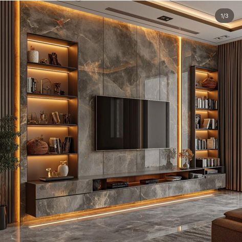 Tv Wall Design Luxury, Living Room Designs India, Wooden Cupboard Design, Luxury Tv Wall, Tv Fal, Small Modern Living Room, Tv Unit Interior Design, Decor Dining Room, Modern Tv Wall