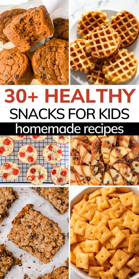 Healthy Homemade Snacks For Kids, Homemade Snacks For Kids, Easy Snack Ideas For Kids, Homemade Snacks Recipes, Easy Snack Ideas, Snack Ideas For Kids, Healthy Homemade Snacks, Easy Snacks For Kids, Healthy Toddler Snacks