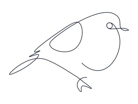 937 Continuous Line Drawing Bird Stock Photos, Pictures & Royalty-Free Images - iStock Robin Line Drawing, Single Line Bird Tattoo, Bullfinch Tattoo, Small Robin Tattoo, Bird One Line, Robin Tattoos, Continous Line Drawing, Simple Bird Drawing, Golfer Silhouette