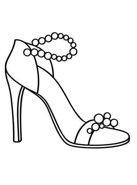 High Heels - Lol Coloring Pages Lol Coloring Pages, Lol Coloring, Cute High Heels, Math Activities, Tattoos And Piercings, Embroidery Stitches, High Heel, Piercings, Coloring Pages