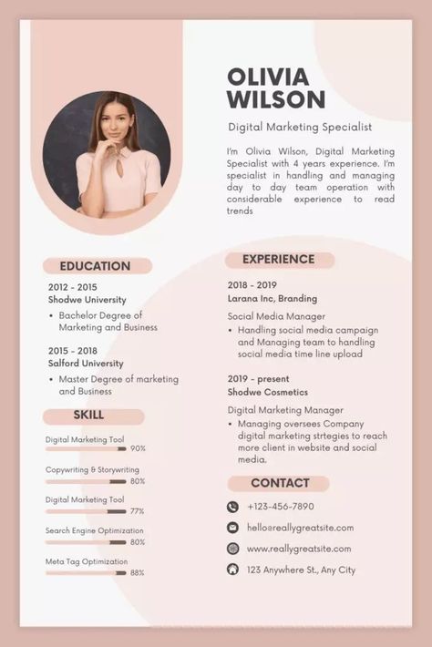 White Modern Digital Marketing Specialist Resume - MasterBundles Collage. Social Media Marketing Resume, Digital Marketing Cv, Writer Resume, Cv Templates Free Download, Writing Resume, Best Cv Template, Cv Design Professional, Covering Letter, Canva Resume