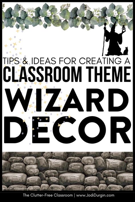 1st, 2nd, 3rd, 4th & 5th looking for Harry Potter Classroom Theme or Wizard Door Decor Ideas will be thrilled with the inspiring photos & decorating tips by Clutter Free Classroom. Teachers in Elementary Schools wondering how to set up a classroom on a budget will love the bulletin board inspo, photos, & DIY tips for setting up their rooms for back to school to be encouraging. You'll also find classroom decor bundles & theme ideas to be quick & easy! Wizard Classroom Theme, Harry Potter Classroom Decorations Free Printable, Hogwarts Classroom Aesthetic, Magic Classroom Theme, Harry Potter Bulletin Boards, Harry Potter Classroom Theme Elementary, Harry Potter Disney World, Wizard Classroom, Harry Potter Door Decorations